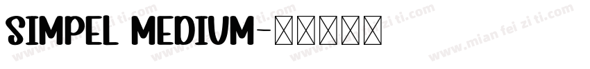 Simpel Medium字体转换